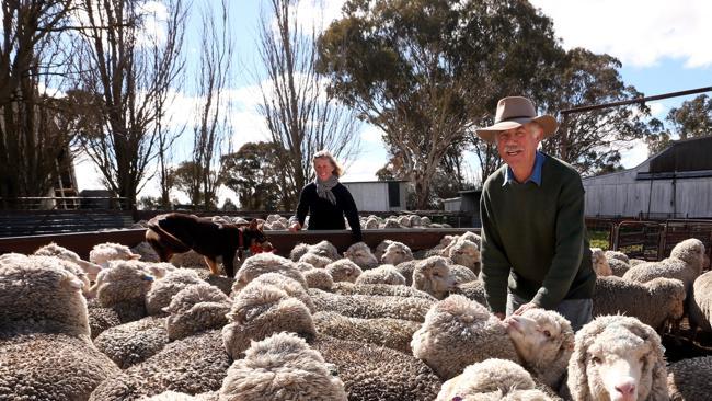 James and Caroline Street at their property 'Blaxland' near Uralla, NSW. Picture: James Croucher