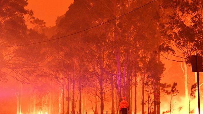 Bushfire season is upon us. (Photo by SAEED KHAN / AFP)