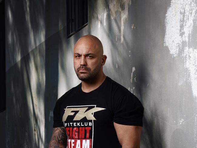 Fidel Tukel, a former boss of the Comanchero bikie gang, has been refused registration to become a boxing and mixed marital arts trainer. Picture: Richard Dobson