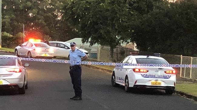 Three people were stabbed in an alleged violent incident at Campbell Crescent, Goonellabah.