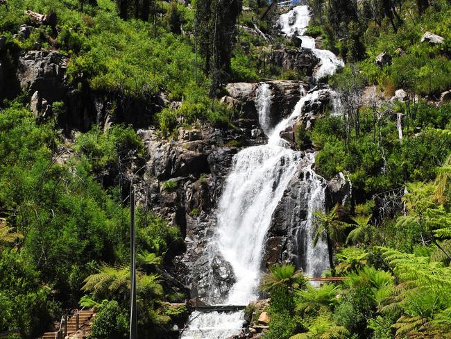 Marysville 3 years on. Works going on at Steavenson Falls Marysville.