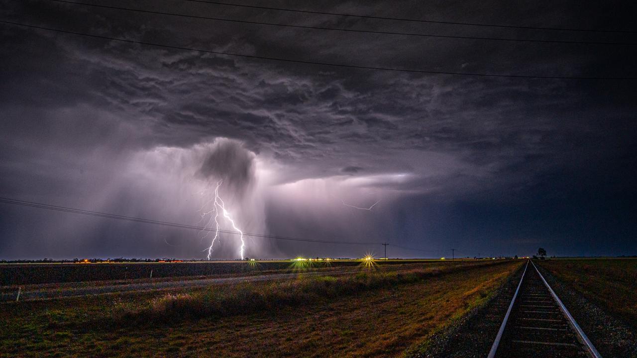 Glenn Hurse from Dalby captured lightning during a severe storm. Picture: Glenn Hurse Photography