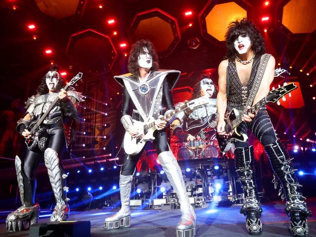 KISS play the Brisbane Entertainment Centre. Picture: Steve Pohlner