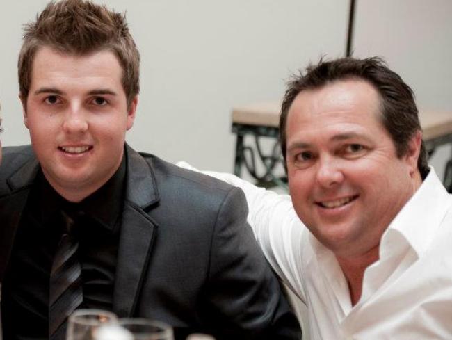 Braiden and Richard Marlborough at Braiden’s 2011 engagement party on the Gold Coast. Picture: Facebook