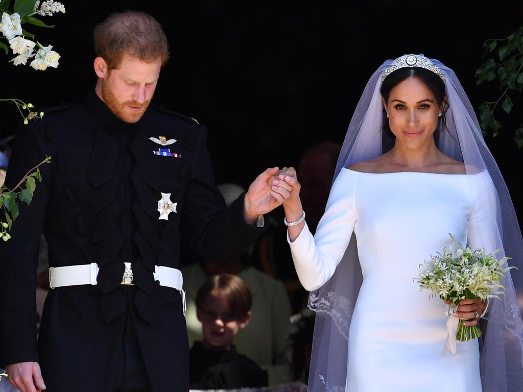 The couple had tied the knot in the months before the Italian getaway. Picture: Ben Stansall/WPA Pool/Getty Images