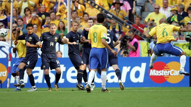 Carlos took on the Socceroos at the 2006 World Cup. Pic: Gregg Porteous.