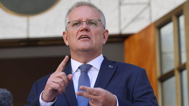 Prime Minister Scott Morrison “will need more than a miracle, he’ll need divine intervention”, to overcome Australia’s Covid crisis. Picture: NewsWire