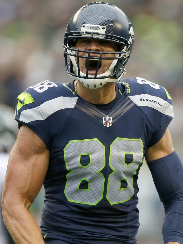 Tight end Jimmy Graham. Photo: Otto Greule Jr/Getty Images/AFP.