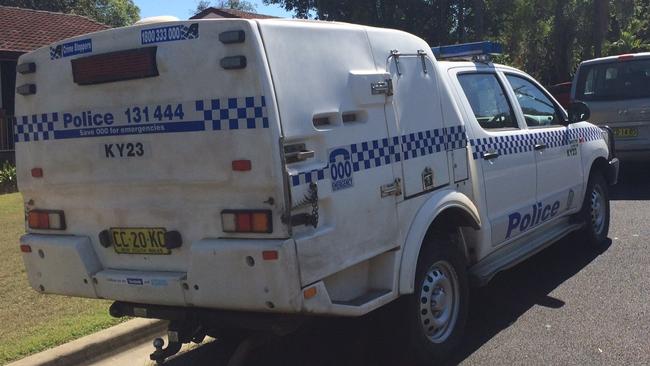 Police at the scene of a raid in Casino.