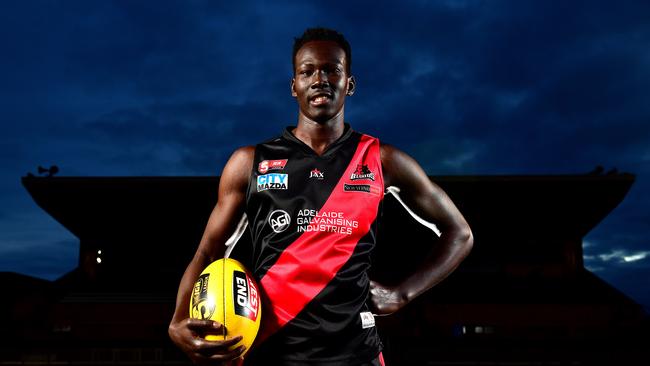 Ex-West Adelaide player Chol Majok will play for PHOS Camden next season. Picture: Keryn Stevens