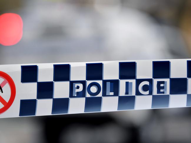 Police tape restricts access to a street in Surry Hills, Sydney, Monday, August. 28, 2017. (AAP Image/Joel Carrett) NO ARCHIVING