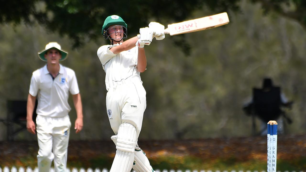 Brisbane Boys College batsman Jack Heelan Saturday January 28, 2023. Picture, John Gass