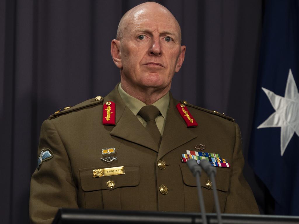 Lieutenant General John Frewen. Picture: NCA NewsWire / Martin Ollman