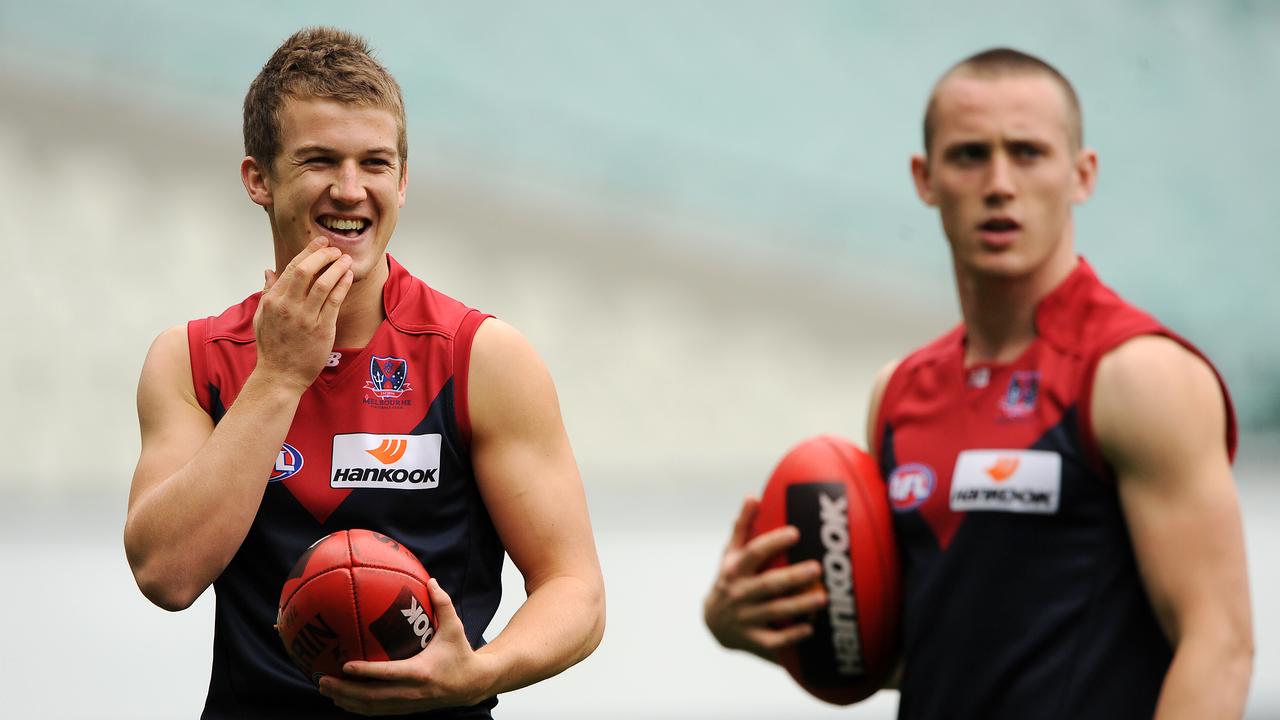Jack Trengove and Tom Scully joined Melbourne in 2009.