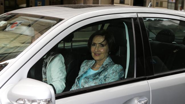 Louise Raedler Waterhouse seen leaving court after speaking at the ICAC hearing on Tuesday. Picture: NCA Newswire / Gaye Gerard