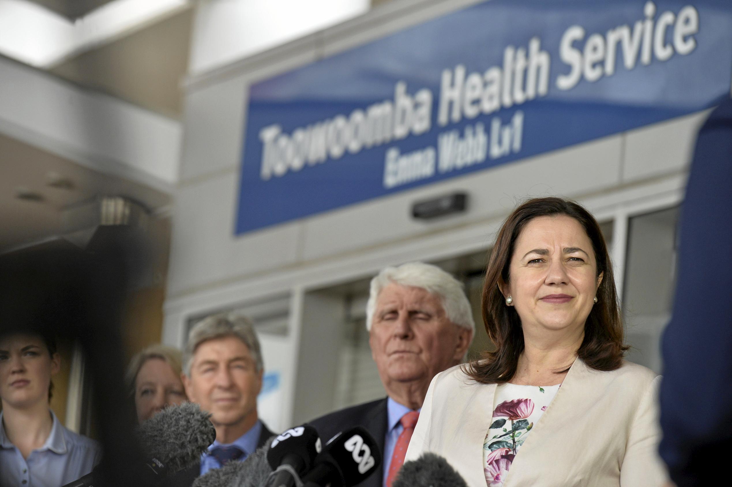 Premier Annastacia Palaszczuk and Minister for Health and Minister for Ambulance Services Dr Steven Miles at Toowoomba Hospital. Cabinet in Toowoomba. September 2018. Picture: Bev Lacey