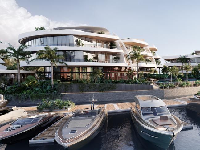 Artist's impression of the new luxury project on Sovereign Island