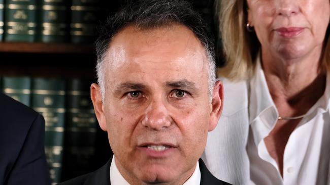 Victorian Liberal leader John Pesutto gives a press conference discussing the Moira Deeming Liberal meeting suspension decision in march. Picture: NCA NewsWire/Luis Ascui