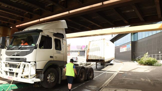 Napier St underpass will be closed for works, so hopefully this doesn’t happen again. Picture: David Smith