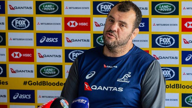 Head coach of the Wallabies Michael Cheika has shaken up his front row ahead of the second Bledisloe Cup Test. Picture: AAP Image