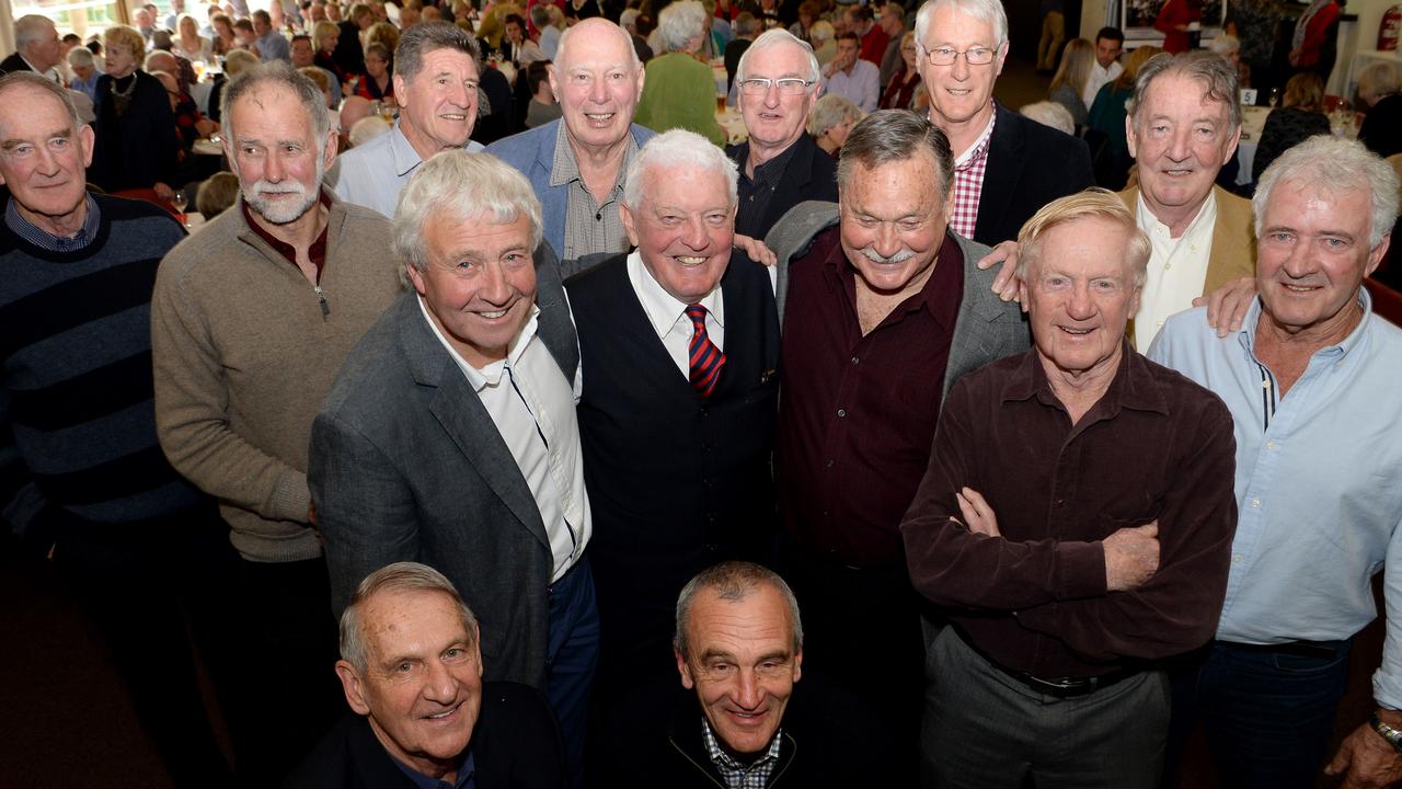 Reunion, 50 years on, of 1964 Melbourne Premiership team Picture : Mike Keating