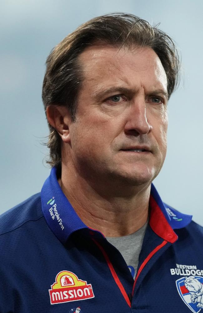 Luke Beveridge has re-signed with the Dogs. Picture: Daniel Pockett/Getty Images