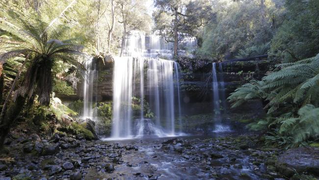 Russell Falls at Mt Field National Park. Visitor numbers are in the increase in the Park with 189,000 per annum. Picture: MATT THOMPSON