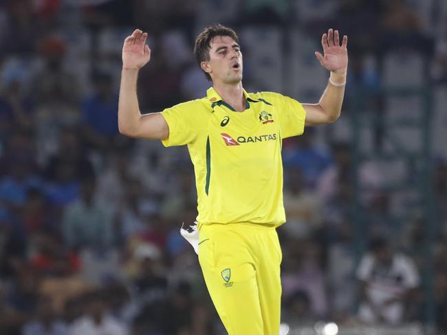 The alarming truth is that Pat Cummins might not be an automatic selection in Australia’s T20 team. Picture: Getty