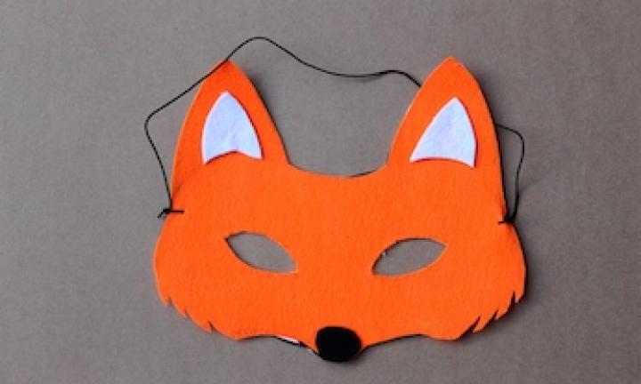 How to make a fox mask: Free printable, video