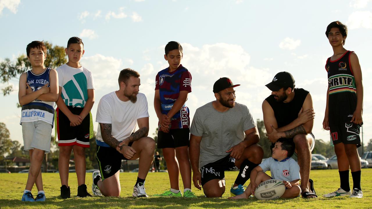 Oztag with NRL players