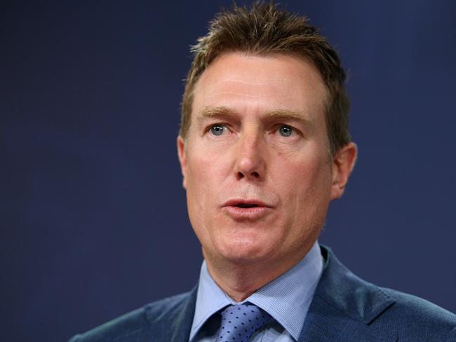 Attorney General Christian Porter addresses media in Sydney, Thursday, December 13, 2018. The Prime Minister Scott Morrison says Australia needs a dedicated new law that makes religious discrimination illegal, in order to protect freedom. (AAP Image/Dan Himbrechts) NO ARCHIVING