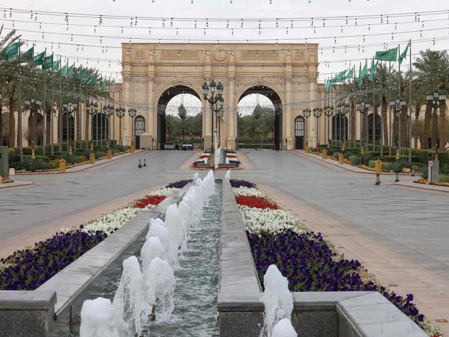 The Ritz-Carlton hotel in Riyadh where talks are underway with US mediation to try to reach a ceasefire in the Russia Ukraine war. Picture: Fayez Nureldine / AFP