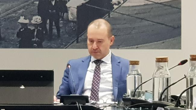 Gawler Council chief executive Henry Inat at a council meeting. Picture: Colin James