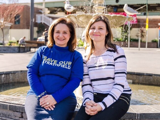 Nella Hall (left) leader of the Save Our Strathfield Independents Nella Hall and Lina De Marco from independent Community Voice who ran in the Burwood local government poll.