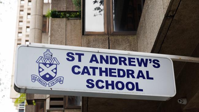 He faces three charges after causing a lockdown at a busy Sydney school. Picture: NewsWire / David Swift