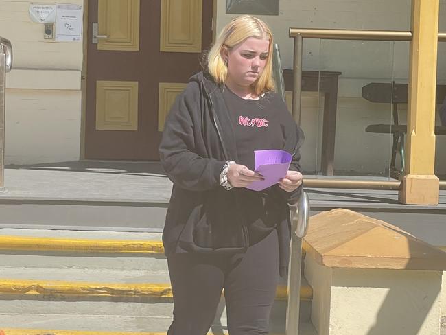 Jessica Tahlay Brooke Mcmaster leaves Maryborough Magistrates Court on August 15, 2023