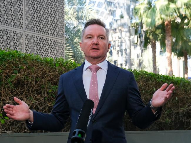 2023/12/11 Climate change Minister Chris Bowen at the COP28 in Dubai on Monday. Photo:Jacquelin Magnay