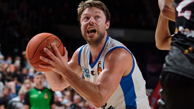 Matthew Dellavedova caught fire in an insane performance for Melbourne United. Picture: Getty Images