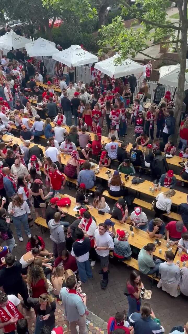 Live sites across Sydney as Swans fans gather to watch AFL Grand Final