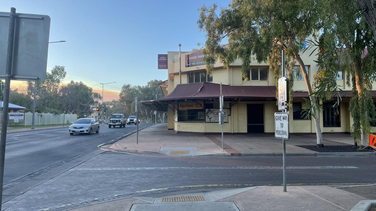 A man was fatally stabbed on the corner of Wills Terrace and Todd St in Alice Springs on Thursday afternoon. There was no police presence at the scene on Friday morning.