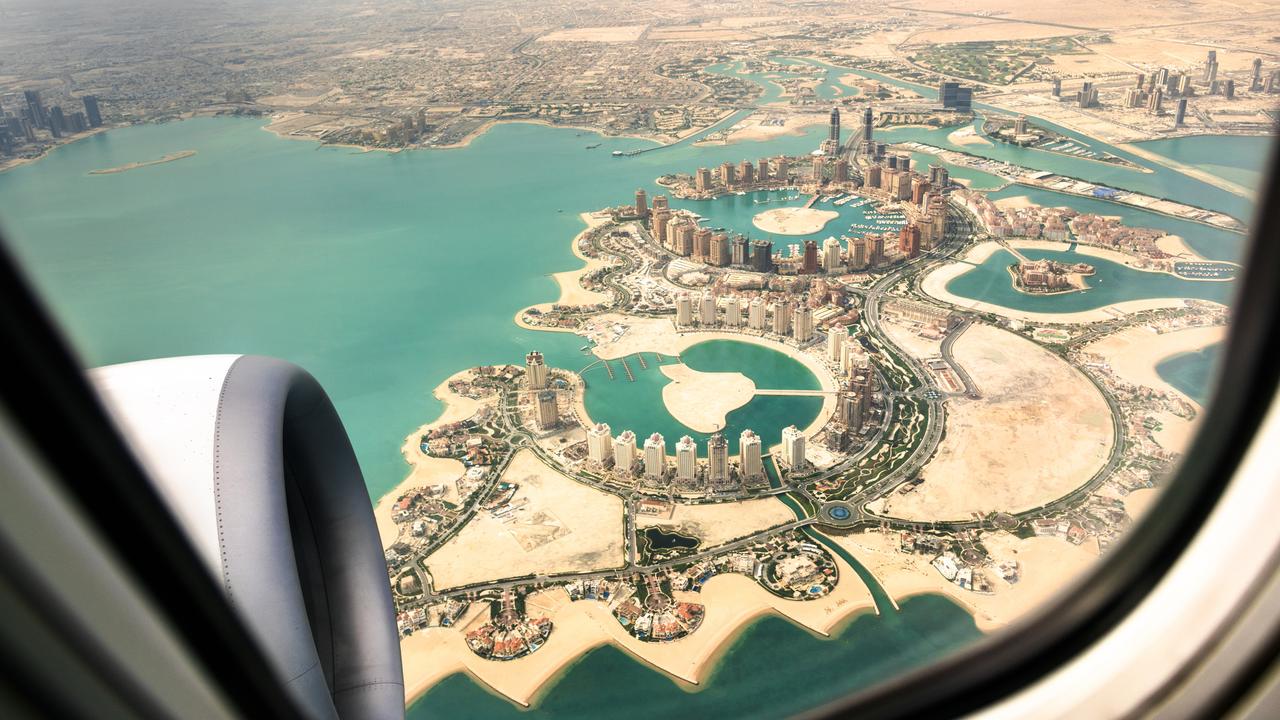 This is Qatar from the air.