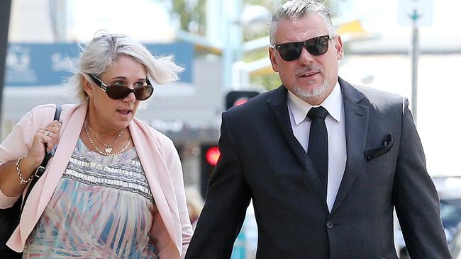 Jacqui Lambie's former staffers Rob and Fern Messenger arrive at the Burnie Court. PICTURE: CHRIS KIDD