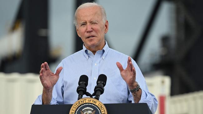 US President Joe Biden is one of the most unpopular in US history. Picture: Saul Loeb/AFP