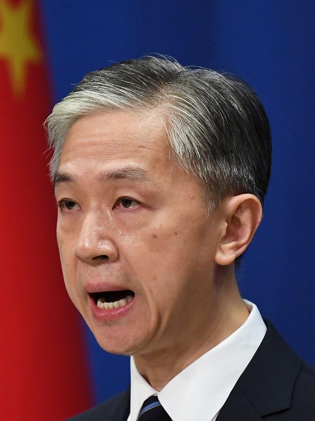 Chinese Foreign Ministry spokesman Wang Wenbin. Picture: Greg Baker/AFP