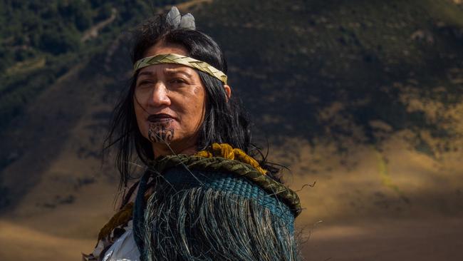 A Maori woman in traditional outfit in Queenstown, New Zealand, as captured with the Panasonic Lumix GH5. Picture: Jennifer Dudley-Nicholson