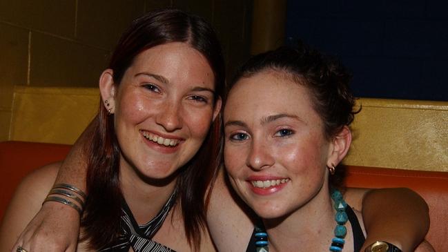 Tamara Poetzscher and Sarah Gilbert at Mantaz Club and Bar Pic Bryan Lynch AD166014