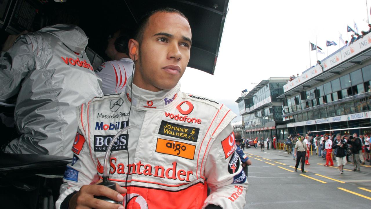 Formula One rookie Lewis Hamilton becomes the first black driver to race in F1 as he makes his debut with McLaren at the age of 22 at the 2007 Australian Grand Prix in Melbourne. Photo: AP/Oliver Multhaup