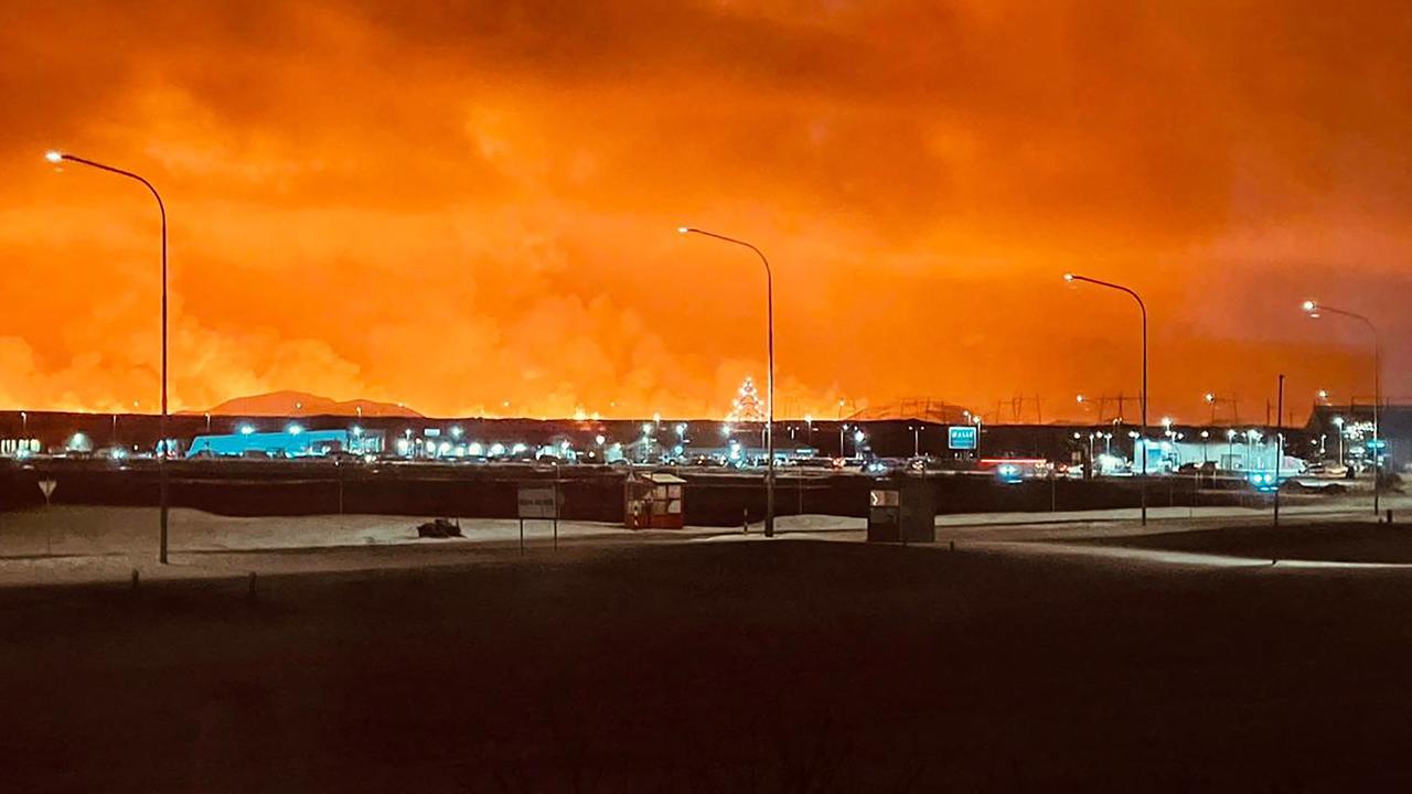 A view from the town of Keflavik. Picture: Maria Steinunn Johannesdottir/AFP