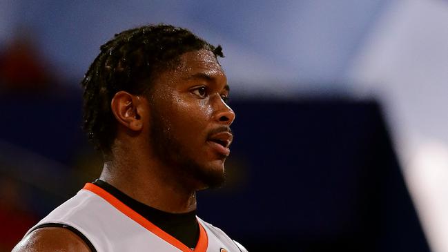 PERTH, AUSTRALIA – FEBRUARY 28: Cameron Oliver of the Taipans looks on during game one of the NBL Semi Finals Series between the Perth Wildcats and the Cairns Taipans at RAC Arena on February 28, 2020 in Perth, Australia. (Photo by Will Russell/Getty Images)