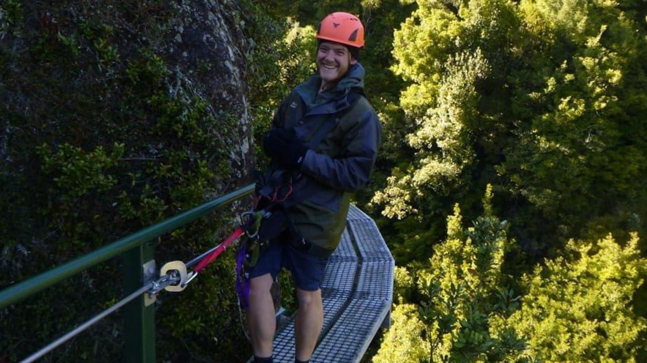 Cameron Twiss during a hike in Albania. Picture: Facebook